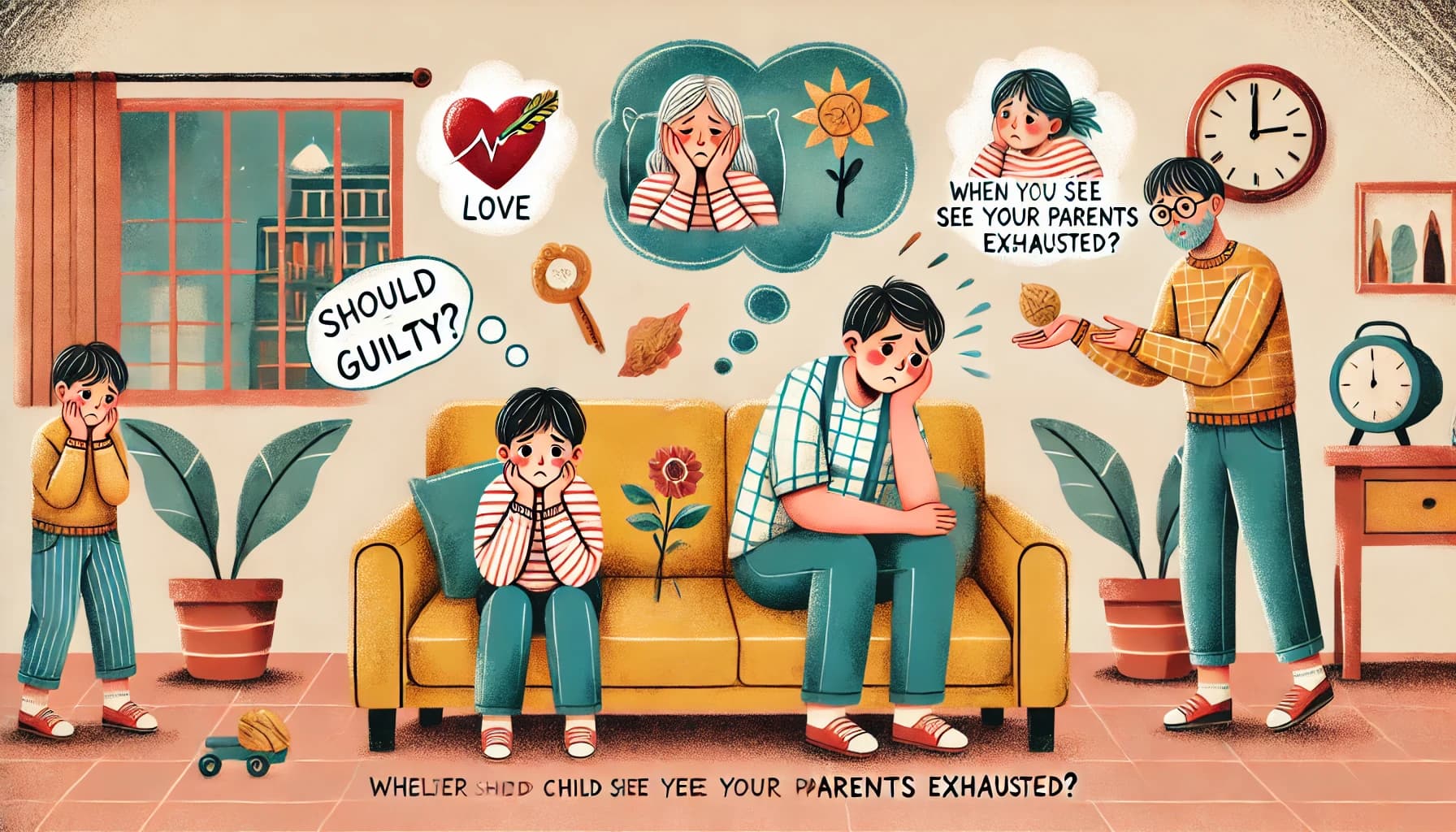 Haruskah Anak Merasa Bersalah Saat Lihat Orang Tua Kelelahan?